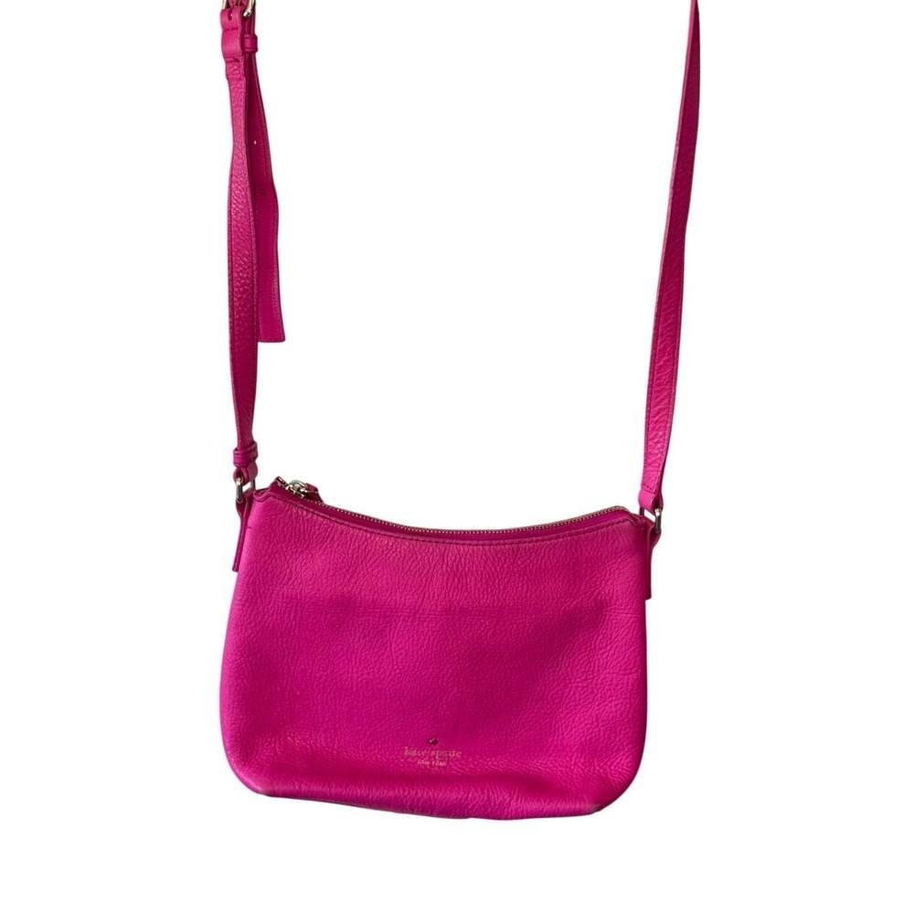 Kate Spade Pink Pebbled Leather Crossbody Bag